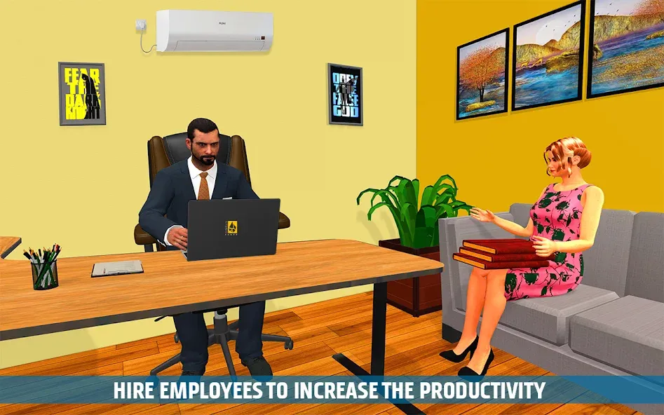 Virtual HR Manager Job Games (Мод Безлимитные деньги и все уровни открыты) — скриншот 1