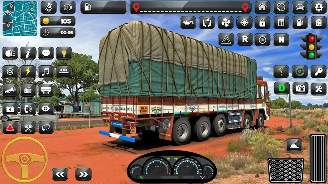 Скачать взломанную Indian Truck Driver Simulator — Безлимитные деньги и все грузовики открыты — скриншот 2 Скачать взломанную Indian Truck Driver Simulator — Безлимитные деньги и все грузовики открыты — скриншот 2