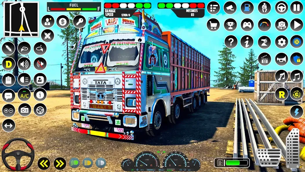 Скачать взломанную Indian Truck Driver Simulator — Безлимитные деньги и все грузовики открыты — скриншот 4 Скачать взломанную Indian Truck Driver Simulator — Безлимитные деньги и все грузовики открыты — скриншот 4