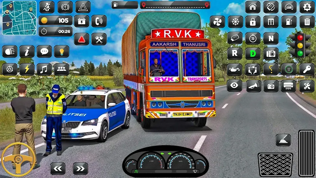 Скачать взломанную Indian Truck Driver Simulator — Безлимитные деньги и все грузовики открыты — скриншот 5 Скачать взломанную Indian Truck Driver Simulator — Безлимитные деньги и все грузовики открыты — скриншот 5
