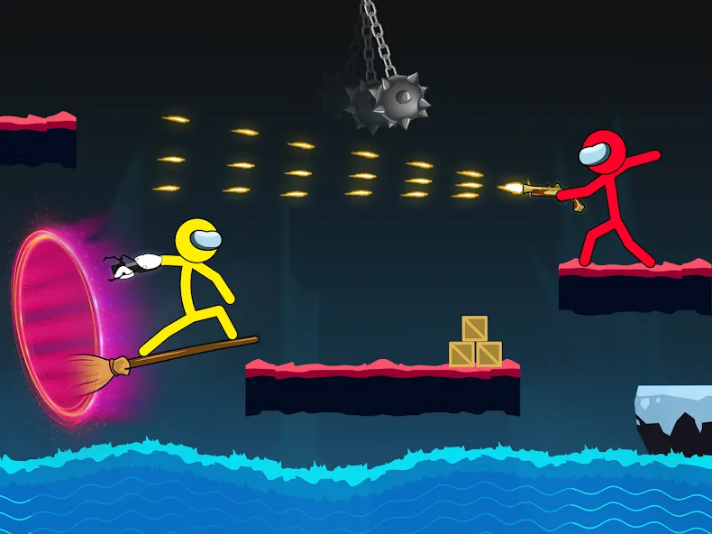 Скачать Stick-man Fighting Games на Андроид — Безлимитные деньги и урон — скриншот 2