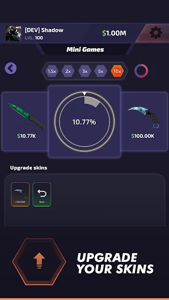 Case Battle: Skins Simulator — Безлимитные монеты и все скины — скриншот 3