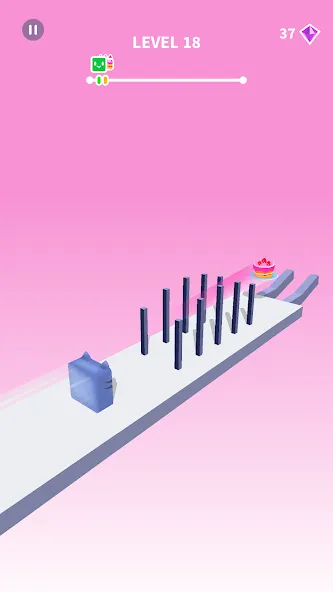 Скачать Jelly Shift - Obstacle Course на Андроид — Безлимитные монеты и все уровни — скриншот 2