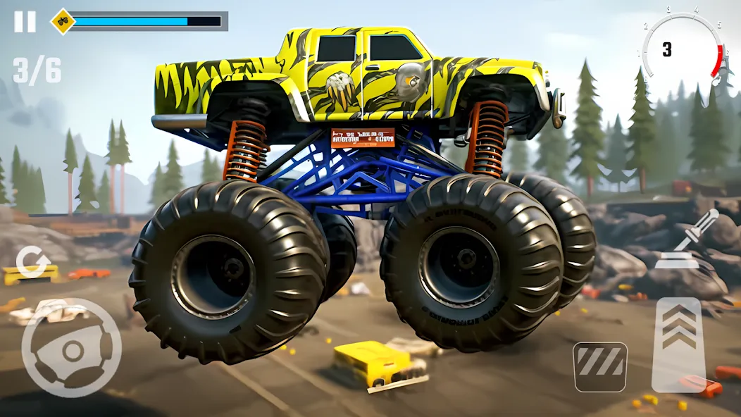 Скачать 4x4 Monster Truck Racing Games — Безлимитные деньги и все машины — скриншот 4