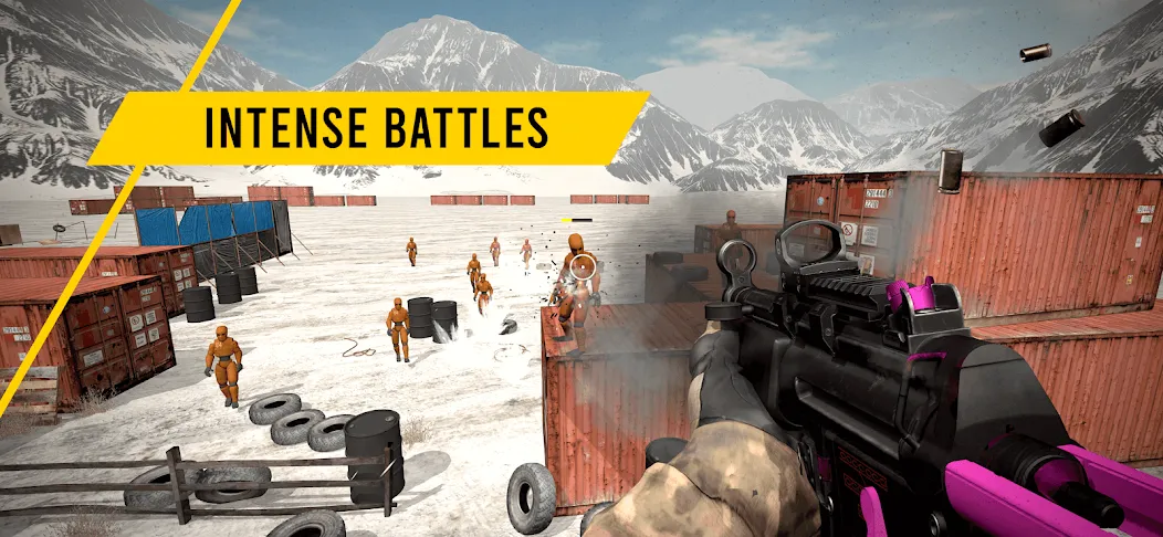 GUNSIM - 3D FPS Shooting Guns MOD APK — Безлимитные деньги и все оружие — скриншот 4