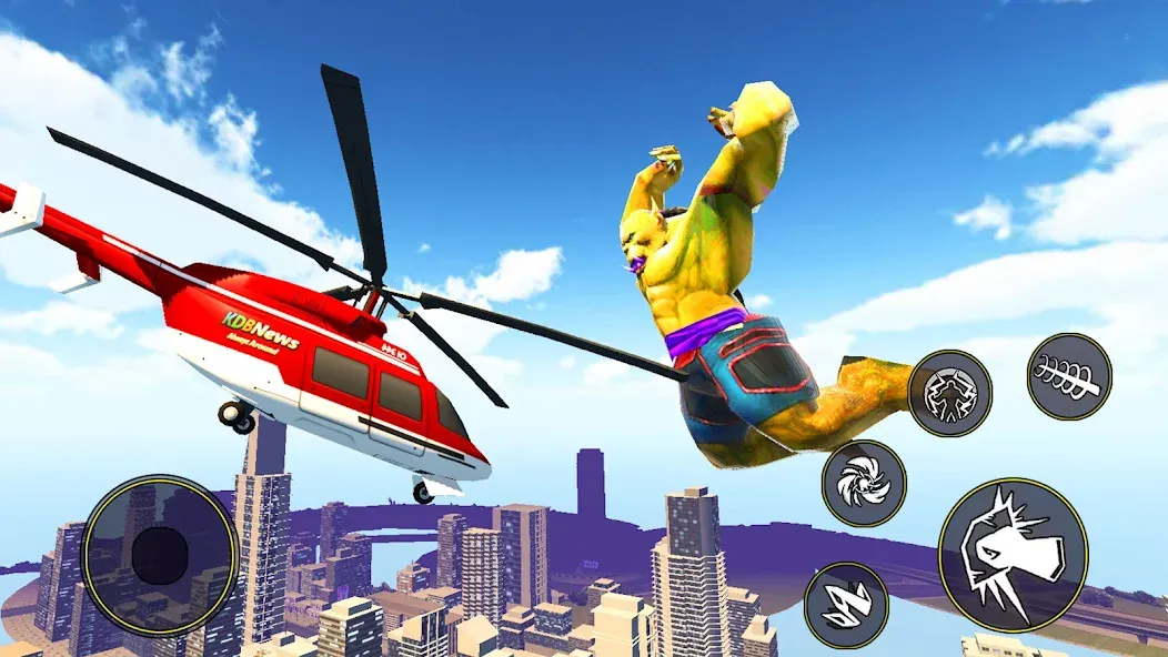 Super City Hero:superhero Game — Взломанная версия (Безлимитные деньги и суперсилы) — скриншот 4