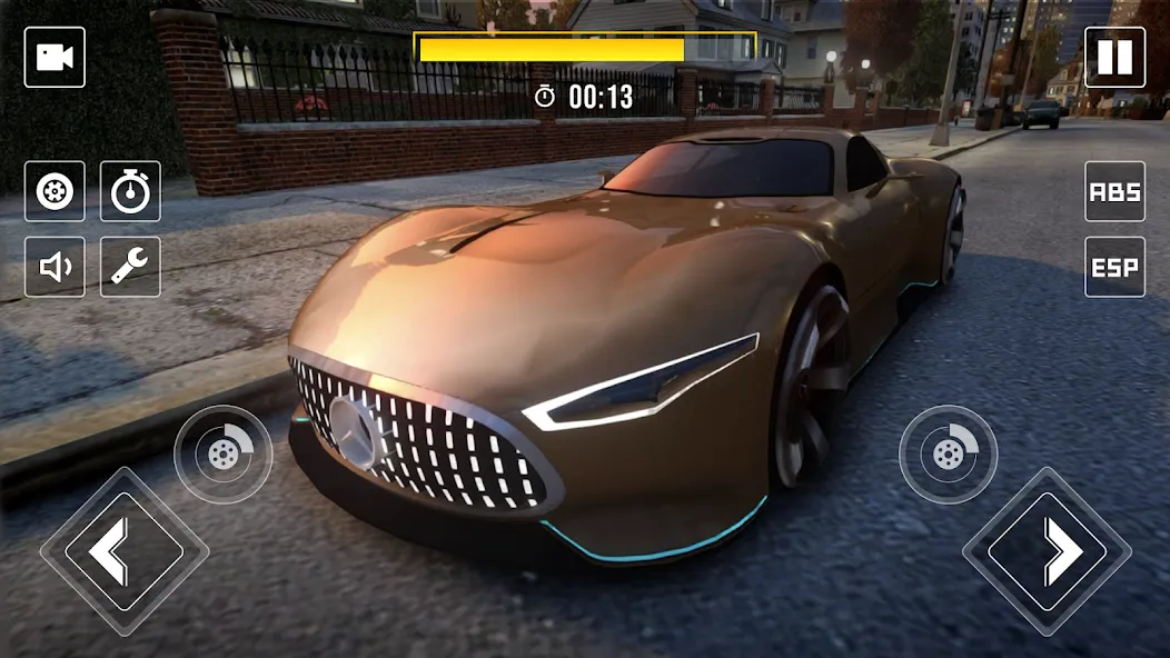 Drive Mercedes Benz Vision Car на Андроид — Мод Безлимитные деньги и топливо — скриншот 4