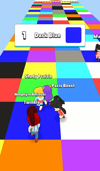 Fall Party.io: Match Race — Мод: Безлимитные монеты и разблокированы скины — скриншот 2