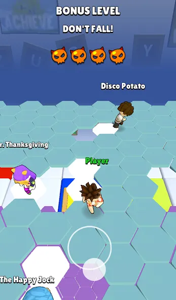 Fall Party.io: Match Race — Мод: Безлимитные монеты и разблокированы скины — скриншот 4