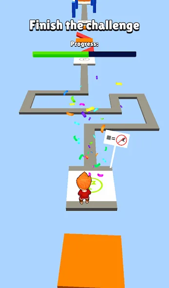 Fall Party.io: Match Race — Мод: Безлимитные монеты и разблокированы скины — скриншот 5