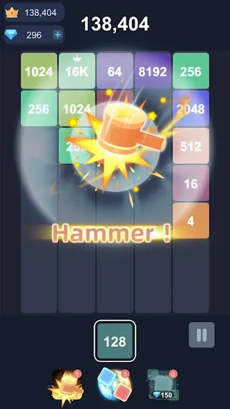 Скачать 2048™ Merge Block Puzzle на Android — Без рекламы и отмена ходов — скриншот 3