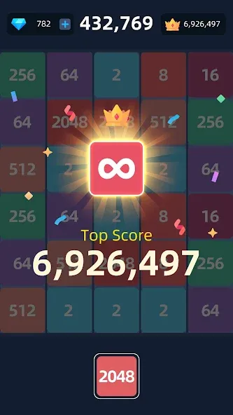 Скачать 2048™ Merge Block Puzzle на Android — Без рекламы и отмена ходов — скриншот 5