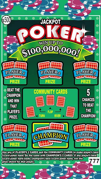 Scratch Off Lottery Scratchers (Мод Безлимитные билеты и мгновенные выигрыши) — скриншот 4