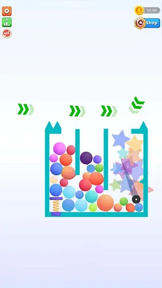 Bounce and pop - Puff Balloon MOD APK на Android — Безлимитные монеты и жизни — скриншот 2