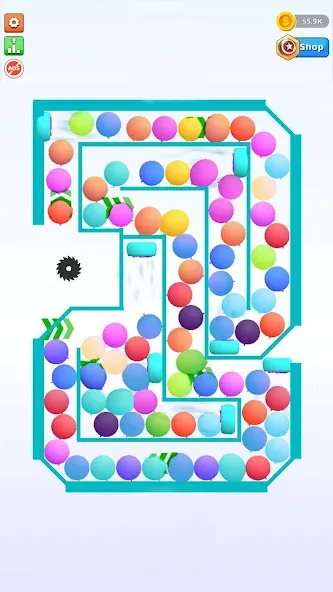 Bounce and pop - Puff Balloon MOD APK на Android — Безлимитные монеты и жизни — скриншот 3