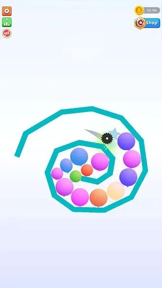 Bounce and pop - Puff Balloon MOD APK на Android — Безлимитные монеты и жизни — скриншот 4
