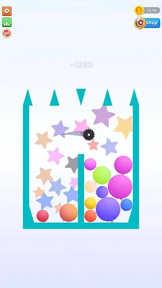Bounce and pop - Puff Balloon MOD APK на Android — Безлимитные монеты и жизни — скриншот 5