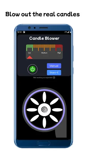 Скачать Blower - Candle Blower Lite на телефон — Без рекламы и бесконечный воздух — скриншот 2