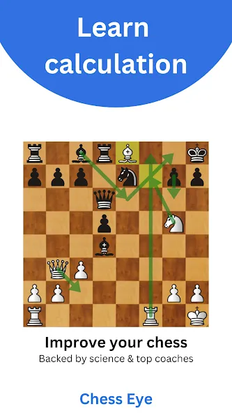 Скачать Chess · Visualize & Calculate на Android — Разблокированы все шахматные фигуры — скриншот 1