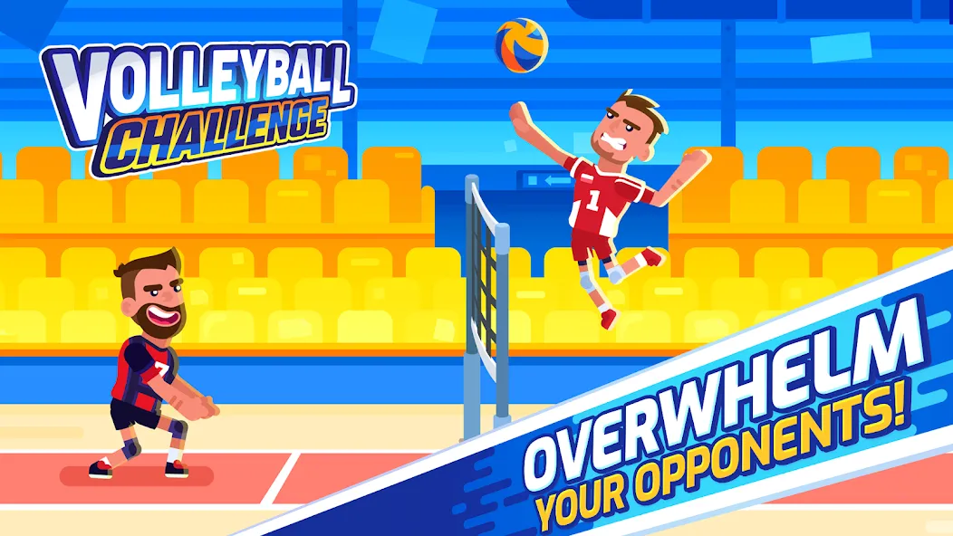 Volleyball Challenge 2024 MOD APK на Android — Безлимитные деньги и энергия — скриншот 1