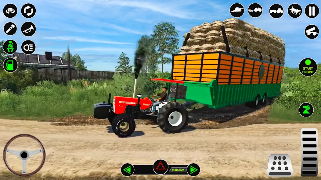 Скачать Farming Tractor Simulator Game на Android — Безлимитные деньги и топливо — скриншот 1 Скачать Farming Tractor Simulator Game на Android — Безлимитные деньги и топливо — скриншот 1