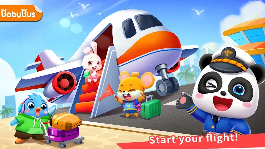 Baby Panda's Airport — Без рекламы и открыты все самолеты — скриншот 1