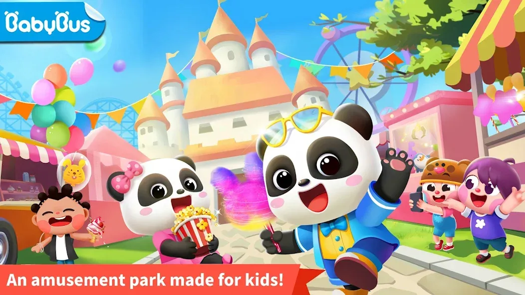 Скачать взломанную Baby Panda's Fun Park — Без рекламы и много монет — скриншот 1
