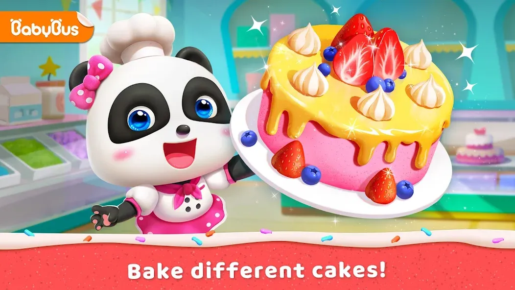 Скачать Little Panda's Cake Shop на Андроид — Много денег и все рецепты открыты — скриншот 1