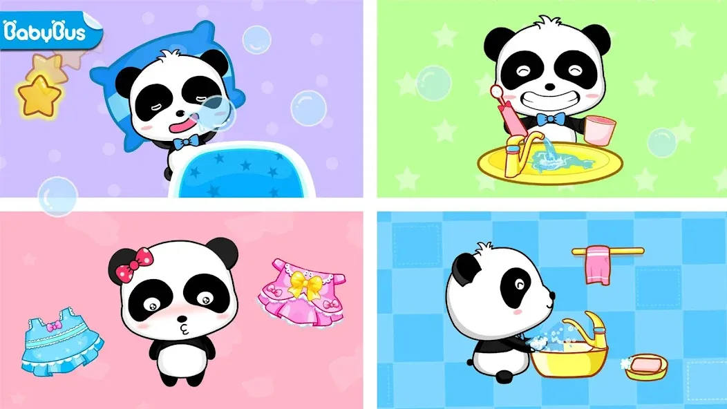 Скачать Baby Panda's Daily Life MOD APK — Без рекламы и всё открыто — скриншот 1
