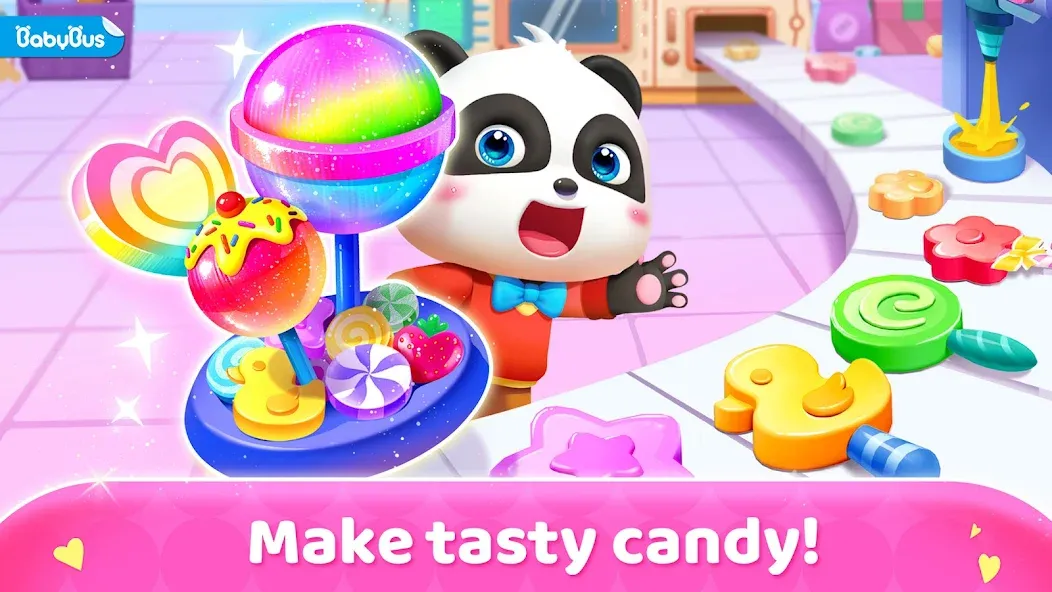 Скачать Little Panda's Candy Shop на телефон — Много монет и без рекламы — скриншот 1