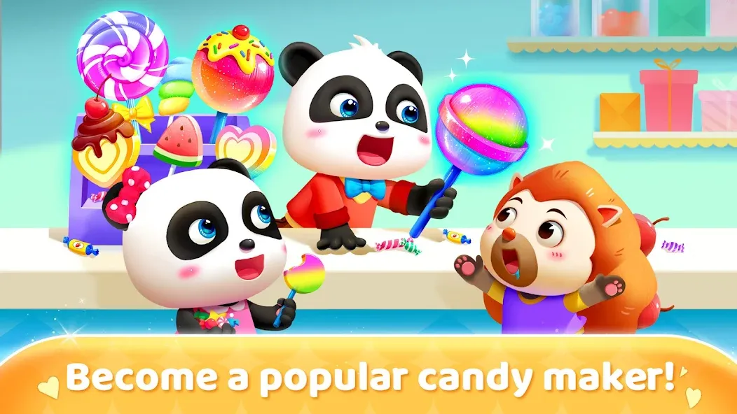 Скачать Little Panda's Candy Shop на телефон — Много монет и без рекламы — скриншот 5