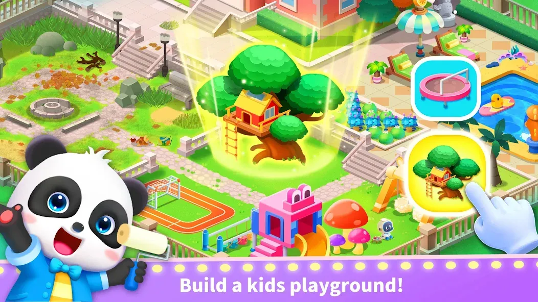 Baby Panda's Town: Life MOD APK — Много монет и все локации открыты — скриншот 2