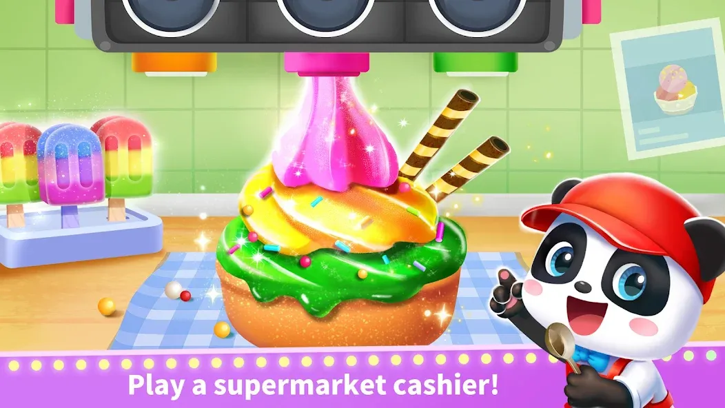 Baby Panda's Town: Life MOD APK — Много монет и все локации открыты — скриншот 5