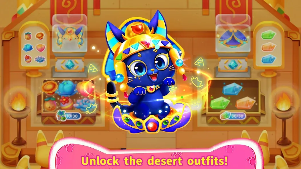 Little Panda's Cat Game на Андроид — Безлимитные монеты и разблокированы все уровни — скриншот 5