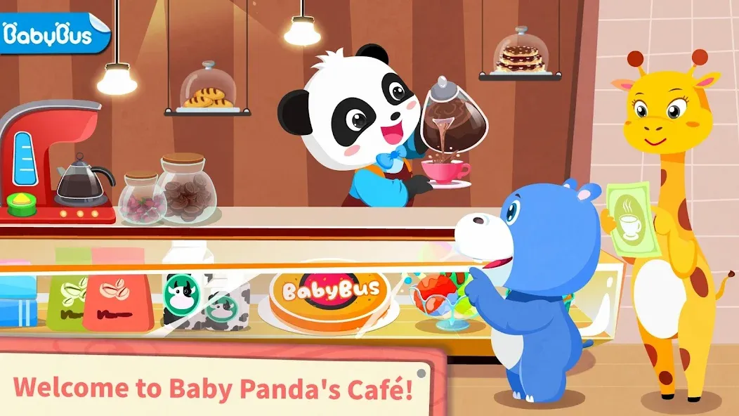 Baby Panda’s Summer: Café — Взломанная версия (Безлимитные деньги и все рецепты) — скриншот 1