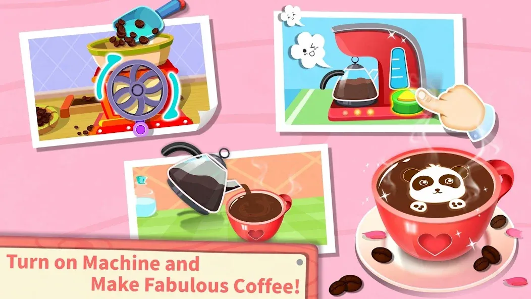 Baby Panda’s Summer: Café — Взломанная версия (Безлимитные деньги и все рецепты) — скриншот 3