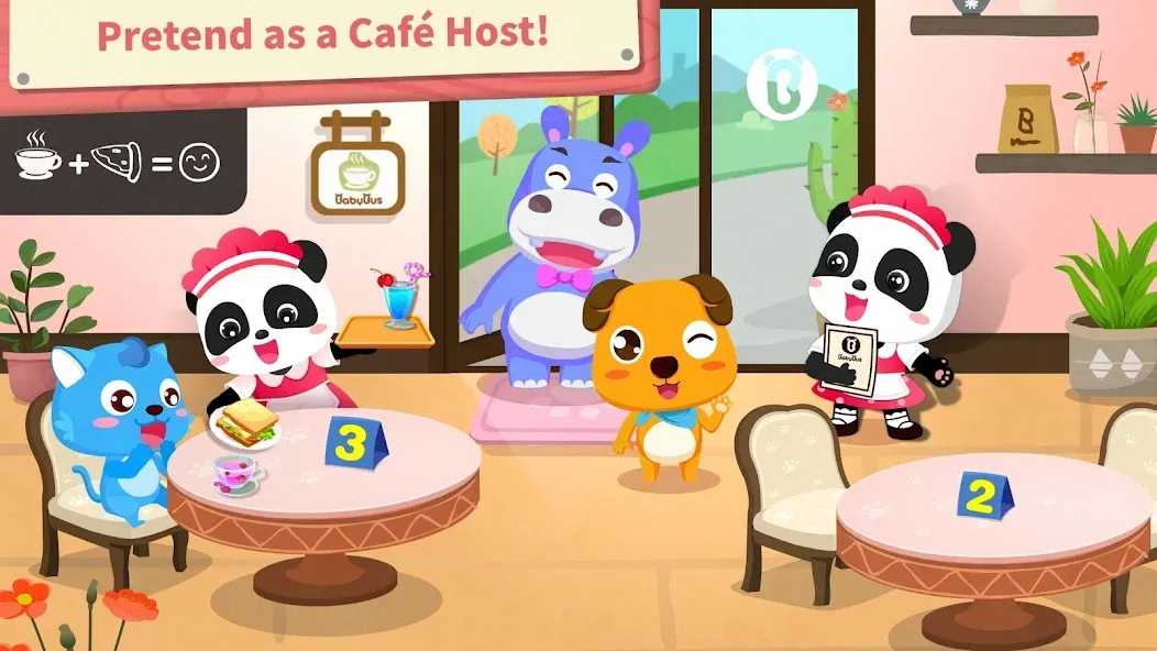 Baby Panda’s Summer: Café — Взломанная версия (Безлимитные деньги и все рецепты) — скриншот 4