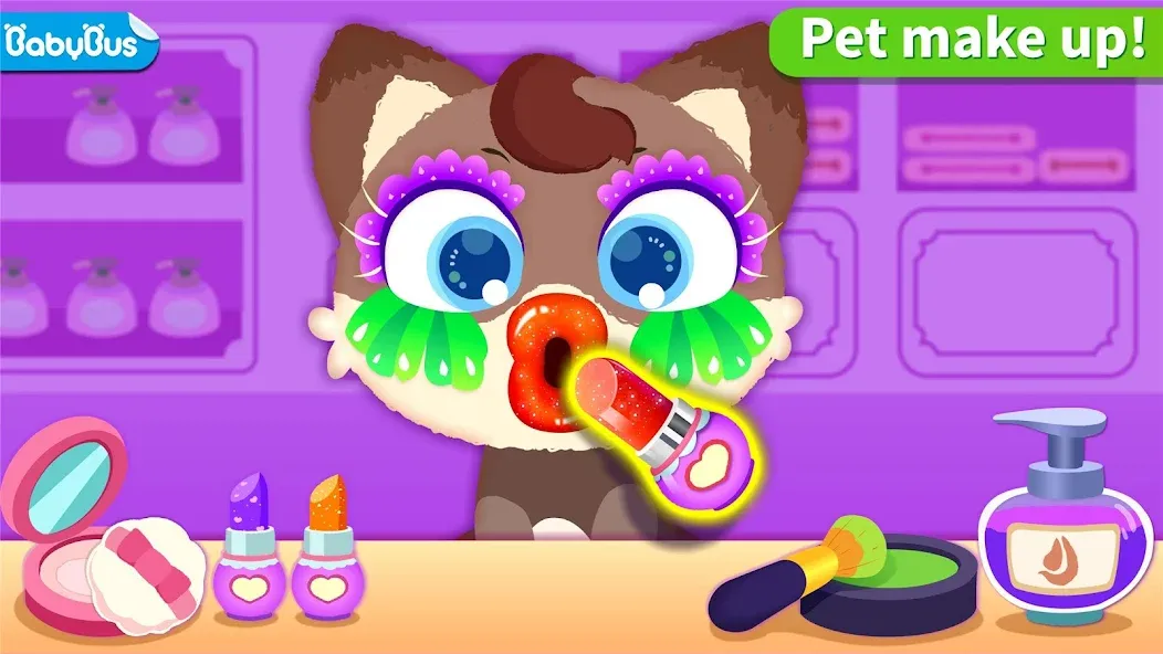 Скачать взломанную Little Panda's Pet Salon — Безлимитные деньги и всё открыто — скриншот 1