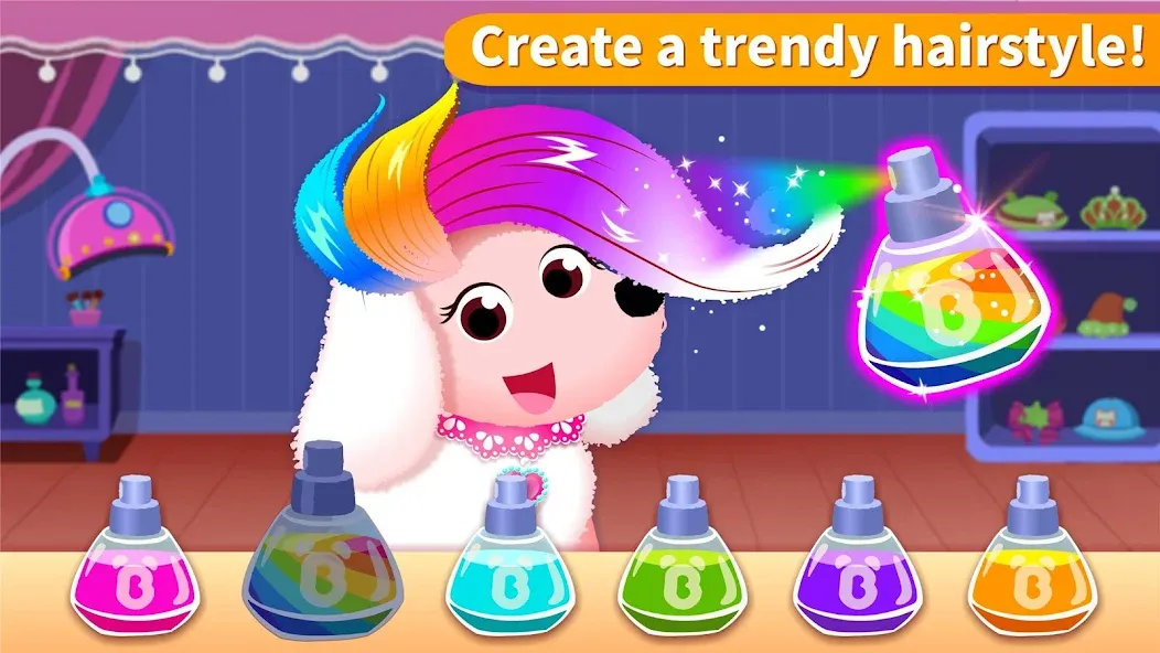 Скачать взломанную Little Panda's Pet Salon — Безлимитные деньги и всё открыто — скриншот 3