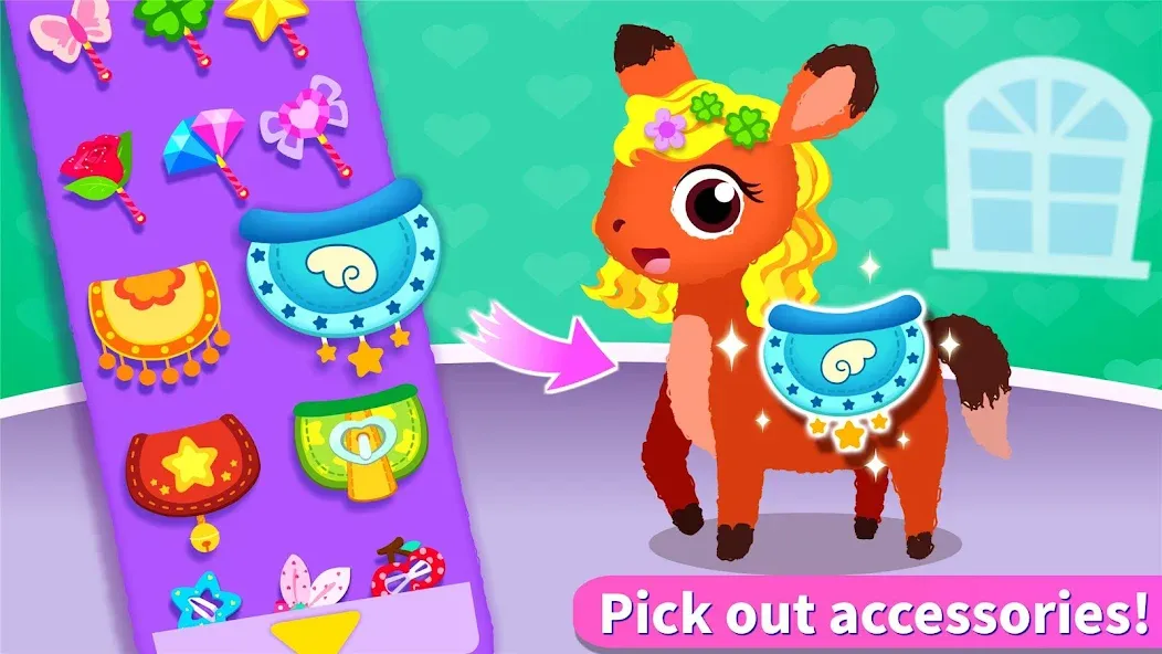 Скачать взломанную Little Panda's Pet Salon — Безлимитные деньги и всё открыто — скриншот 4