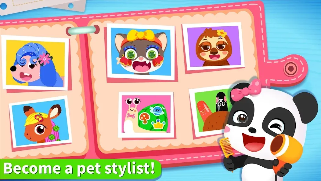 Скачать взломанную Little Panda's Pet Salon — Безлимитные деньги и всё открыто — скриншот 5