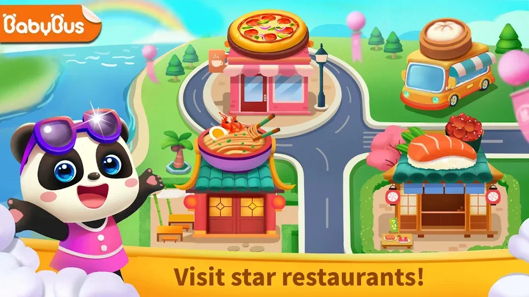 Little Panda: Star Restaurants (Мод Безлимитные деньги и всё открыто) — скриншот 1 Little Panda: Star Restaurants (Мод Безлимитные деньги и всё открыто) — скриншот 1