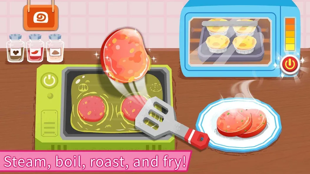 Baby Panda's Breakfast Cooking — Взломанная версия (Без рекламы и открыты все рецепты) — скриншот 3