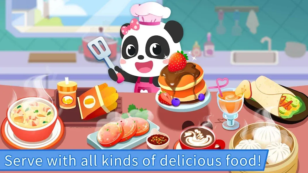 Baby Panda's Breakfast Cooking — Взломанная версия (Без рекламы и открыты все рецепты) — скриншот 5