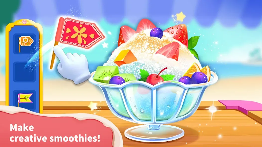 Скачать Baby Panda’s Ice Cream Shop (Мод: Безлимитные монеты и все рецепты) на Андроид — скриншот 4