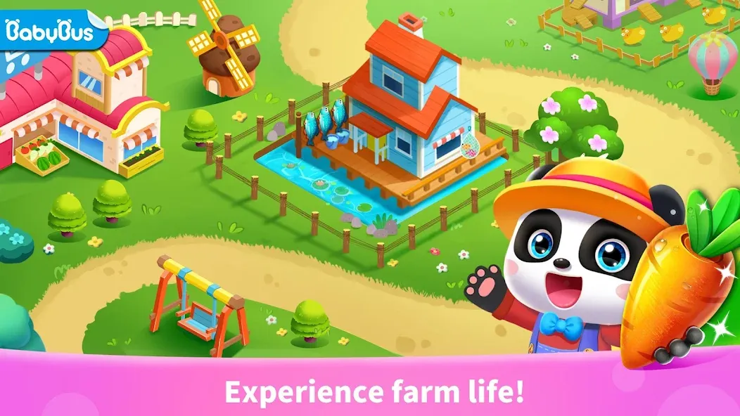 Взломанная Little Panda's Farm на Андроид — Безлимитные деньги и ресурсы — скриншот 1