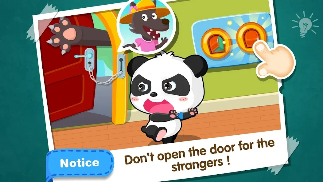 Baby Panda Home Safety MOD APK на Android — Все уровни и предметы открыты — скриншот 3