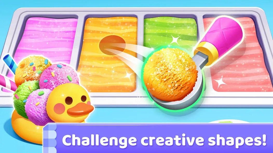 Скачать Little Panda's Ice Cream Games MOD APK — Много мороженого и открыты все уровни — скриншот 5