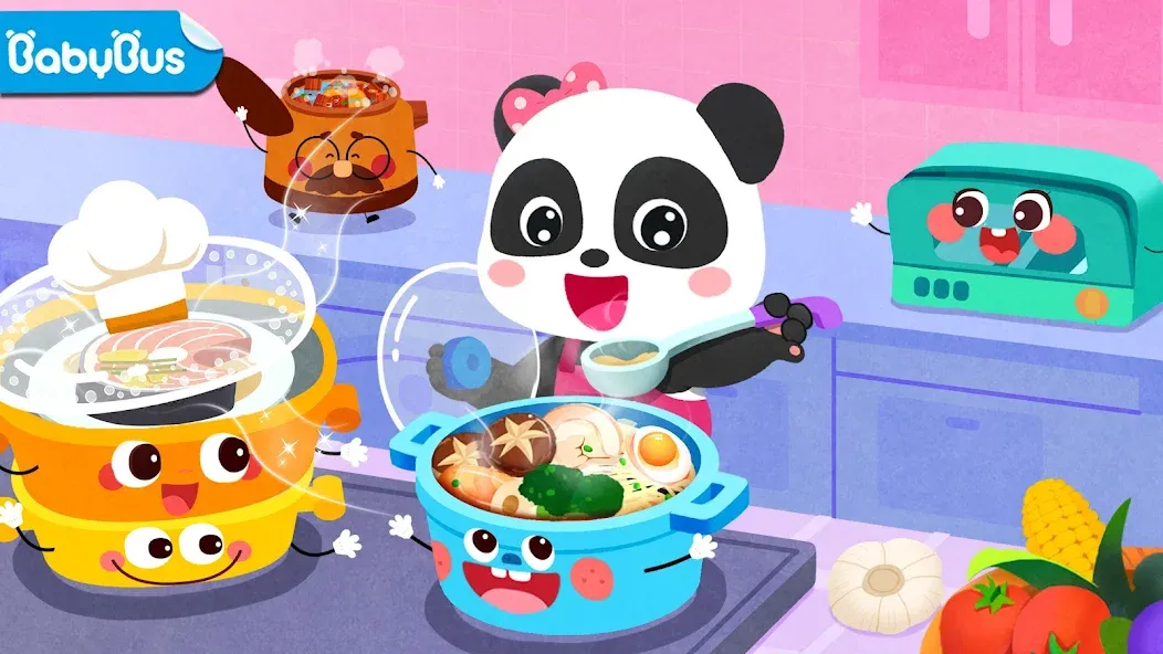 Baby Panda's Kitchen Party Mod APK Безлимитные монеты и открыты все рецепты — Скачать на Андроид — скриншот 1 Baby Panda's Kitchen Party Mod APK Безлимитные монеты и открыты все рецепты — Скачать на Андроид — скриншот 1