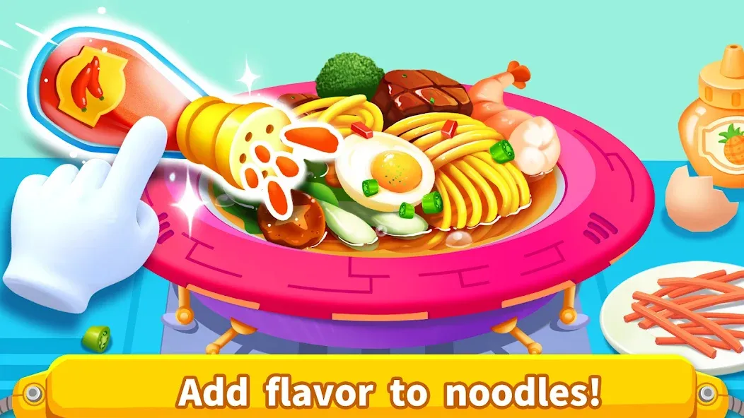 Скачать Little Panda's Space Kitchen на Android — Безлимитные деньги и все рецепты открыты — скриншот 3